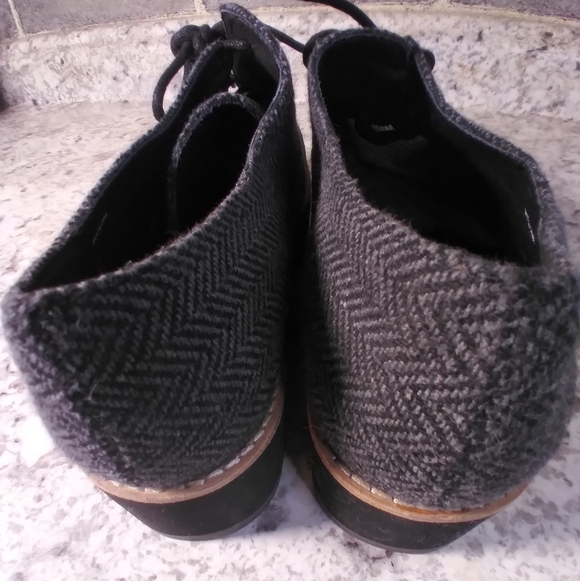 Eileen Fisher Platform Lace Up Oxfords Gray Size 9 - Picture 4 of 8